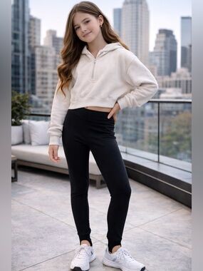 Zella Girls Stirrup Leggings Black Size 14/16 Youth Athleisure